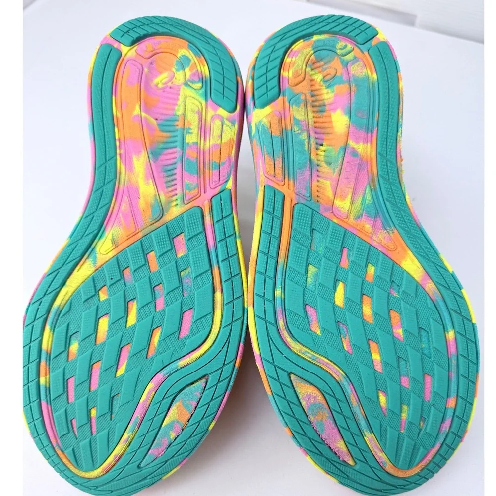 Asics Noosa Tri 13 Womens Running Shoes Neon Pink Yuzu Speed Laces 7.5 - Picture 11 of 13